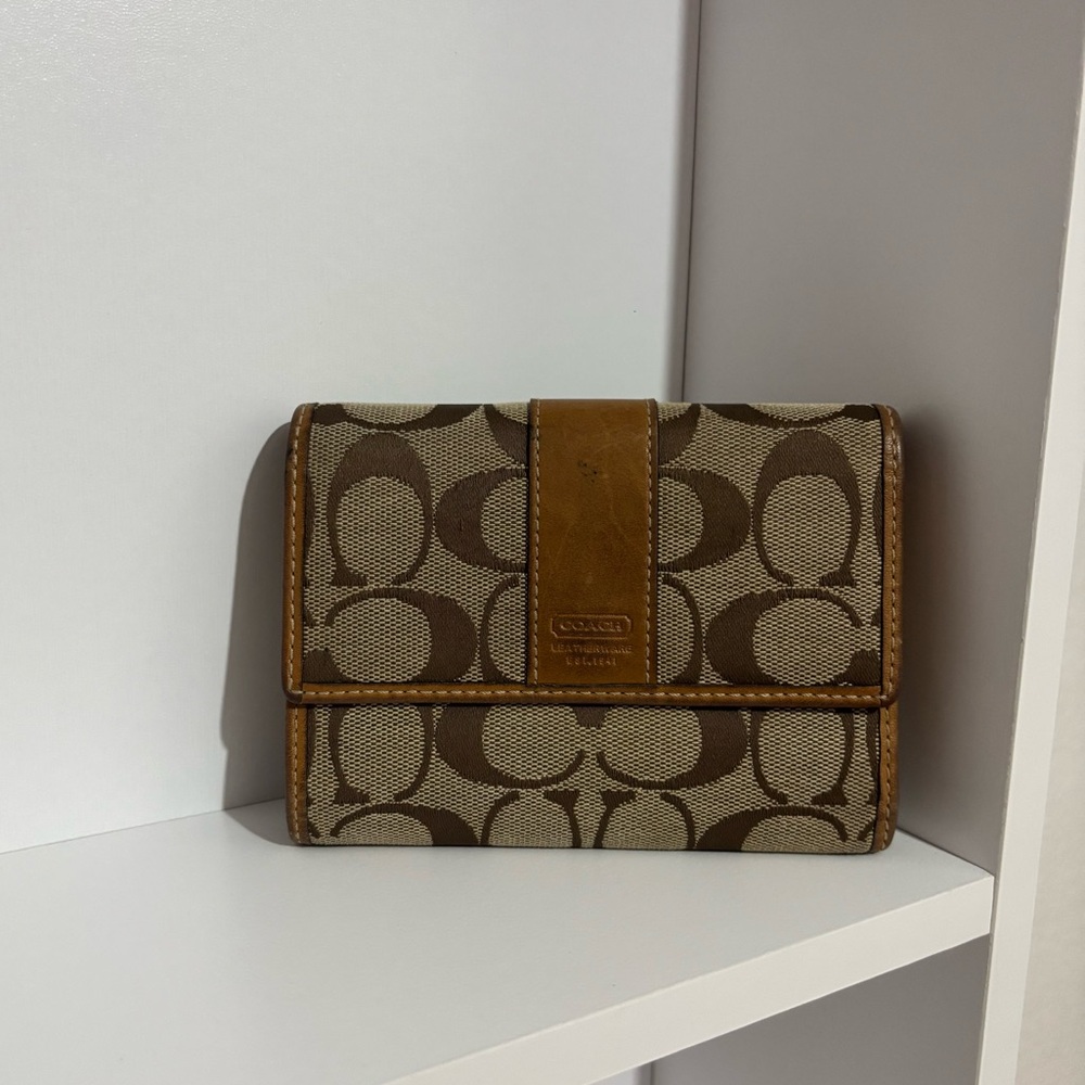 Coach Monogram Trifold Wallet